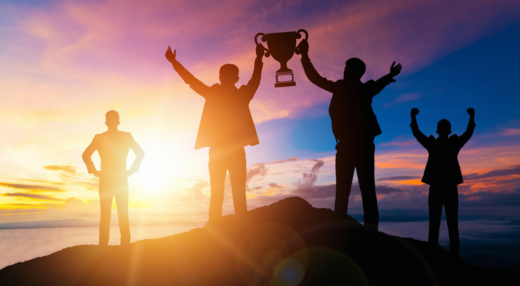 Achievement and Business Goal Success Concept.